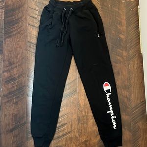 Black xs Champion Sweat Pants